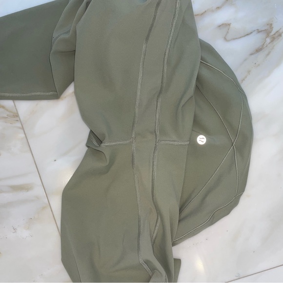 Lululemon leggings Nulu fold high rise leggings 25” inseam rosemary green soft - Picture 9 of 12